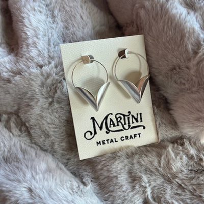 Voluta Earrings - Matte Silver