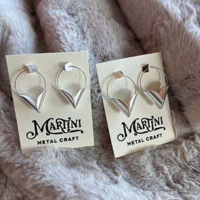 Voluta Earrings - Matte Silver