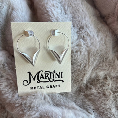 Voluta Earrings - Matte Silver