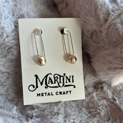 Carina Earrings - Matte Brass